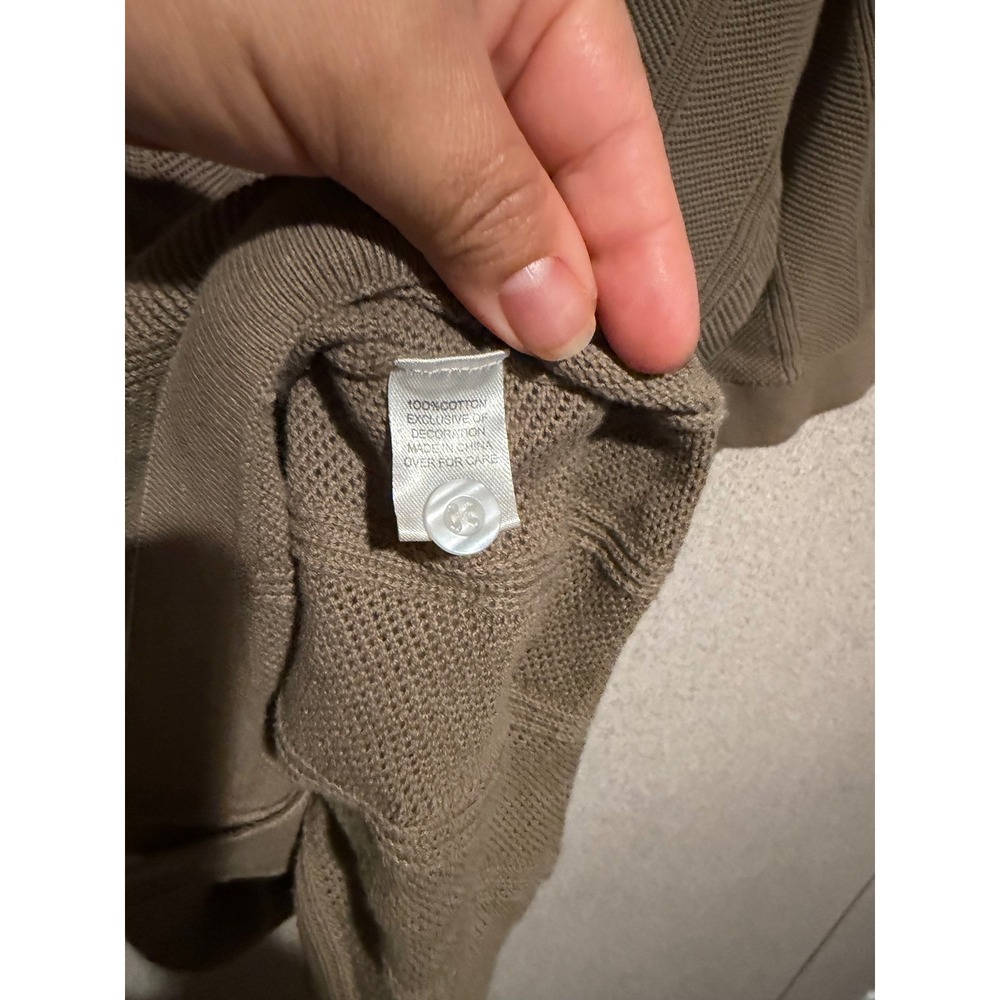 PacSun Mens Knit Polo Shirt Medium‎ Brown Button Up Short Sleeve Casual - Picture 7 of 7